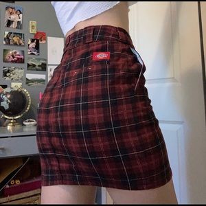 plaid dickies skirt